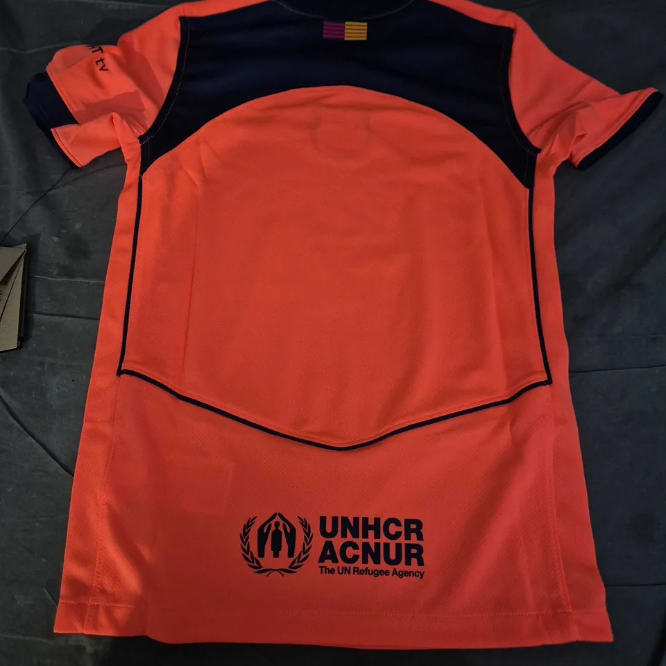 NIKE BARCELONA KIDS JERSEY IN ORANGE - MEDIUM