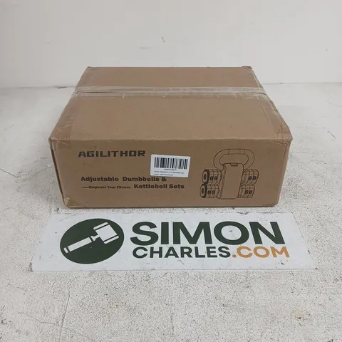 BOXED AGILITHOR ADJUSTABLE DUMBBELLS & KETTLEBELLS SETS