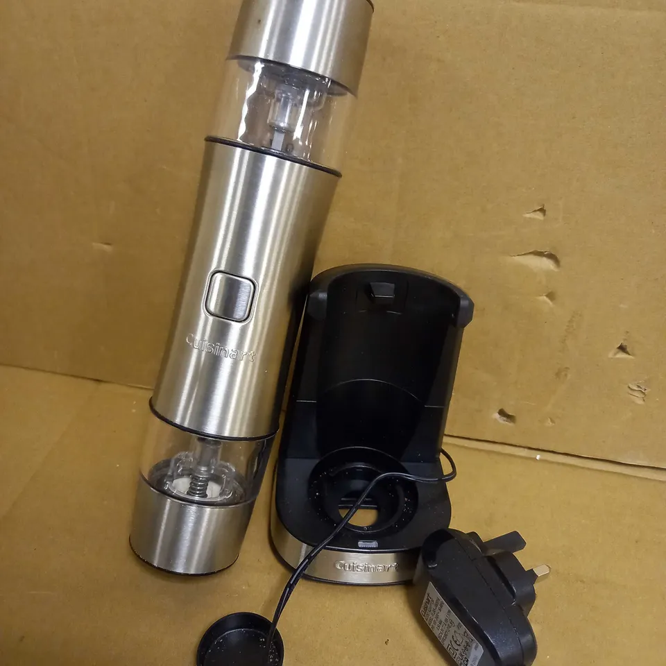 CUISINART RECHARGEABLE SEASONING MILL ELECTRIC SALT & PEPPER GRINDER