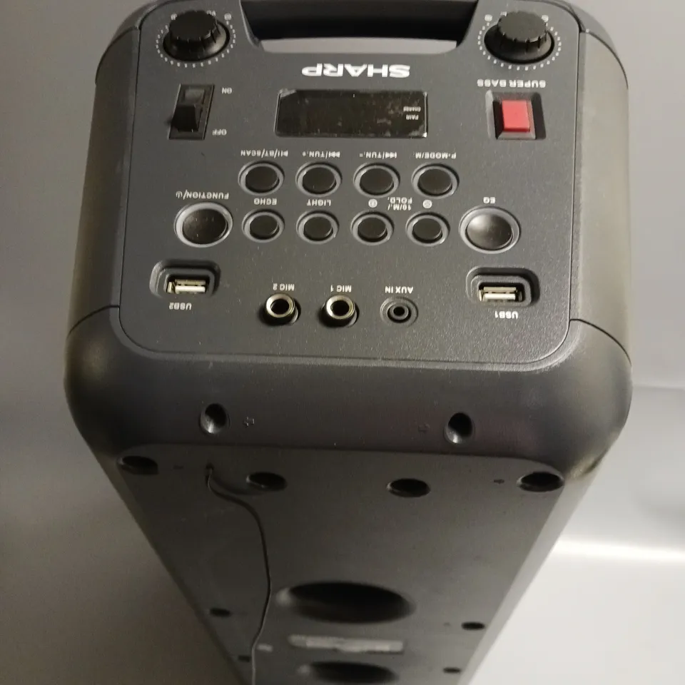 BOXED SHARP PARTY SPEAKER SYSTEM PORTABLE BOOMBOX