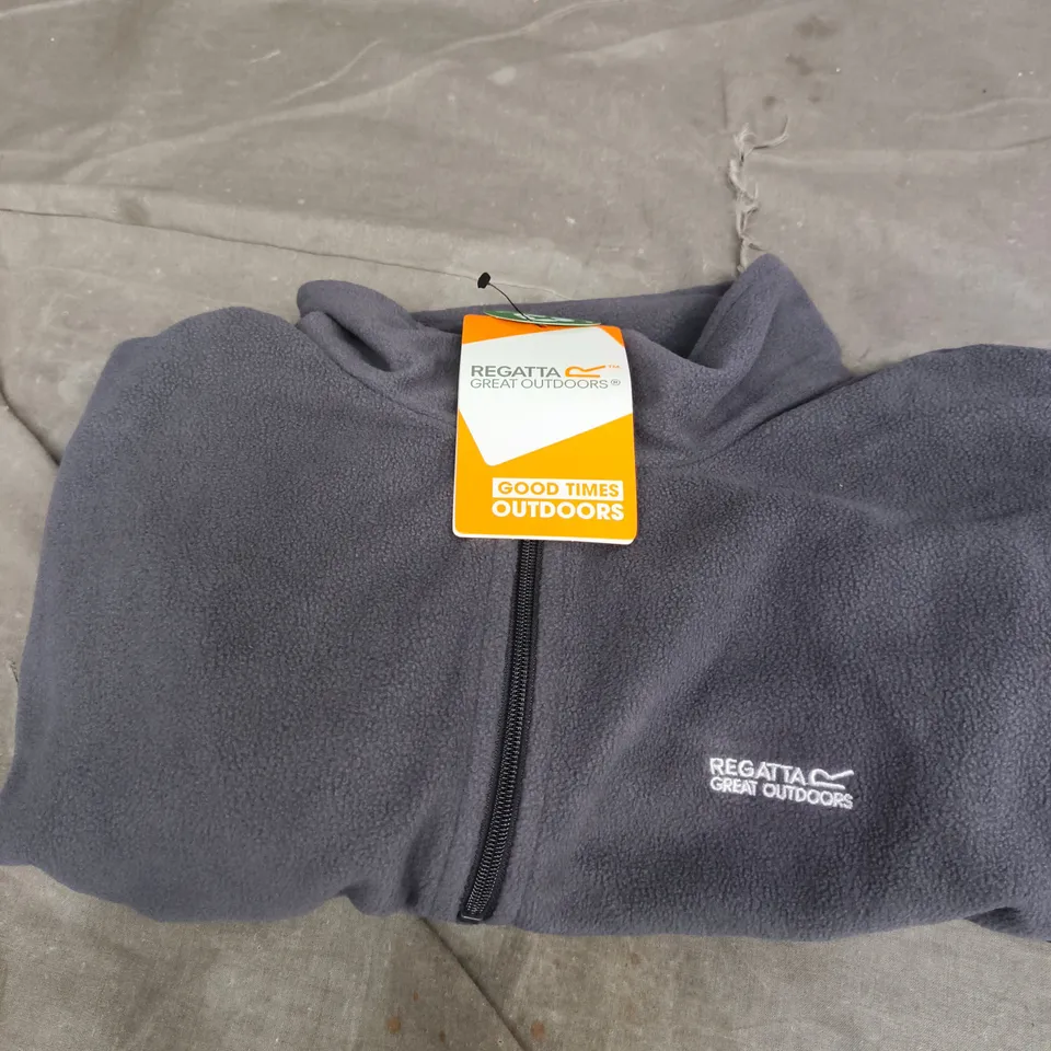 REGATTA GREAT OUTDOORS THOMPSON FLEECE JACKET – DARK GREY, UK XXL 