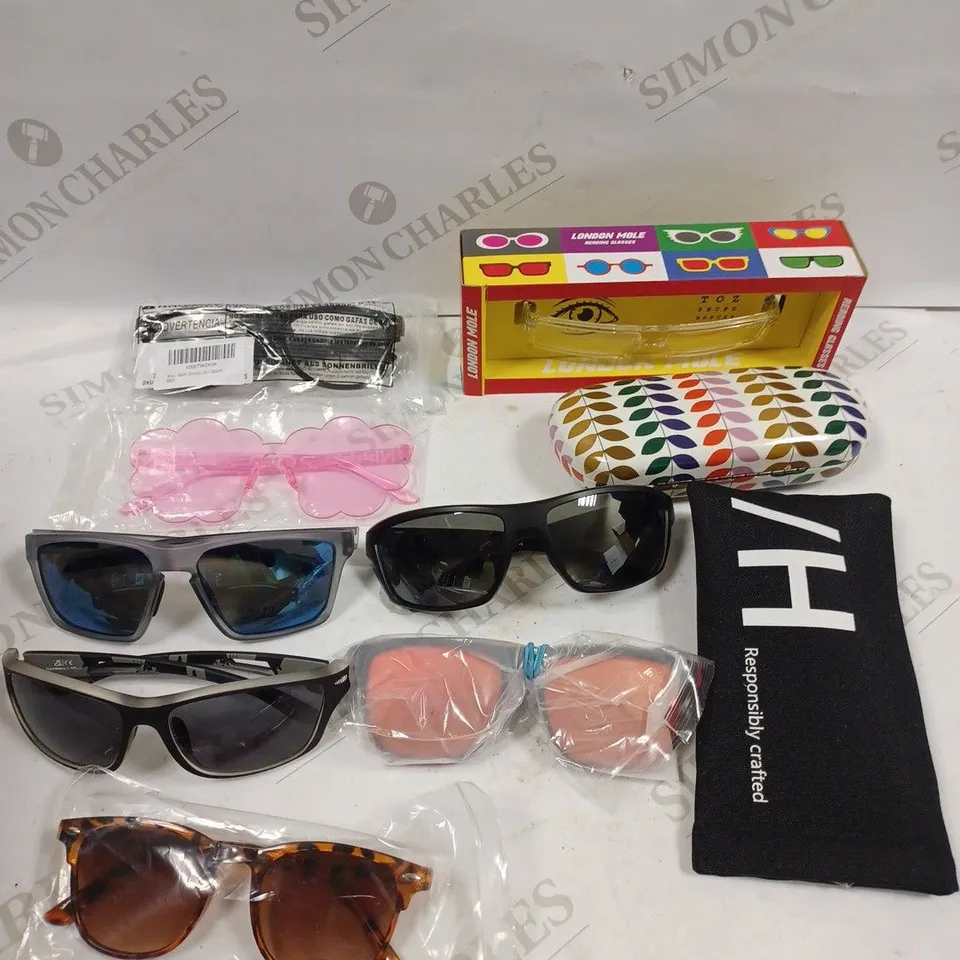 BOX TO CONTAIN APPROX. 20 X ASSORTED PAIRS OF GLASSES. COLOURS & BRANDS VARY - COLLECTION ONLY