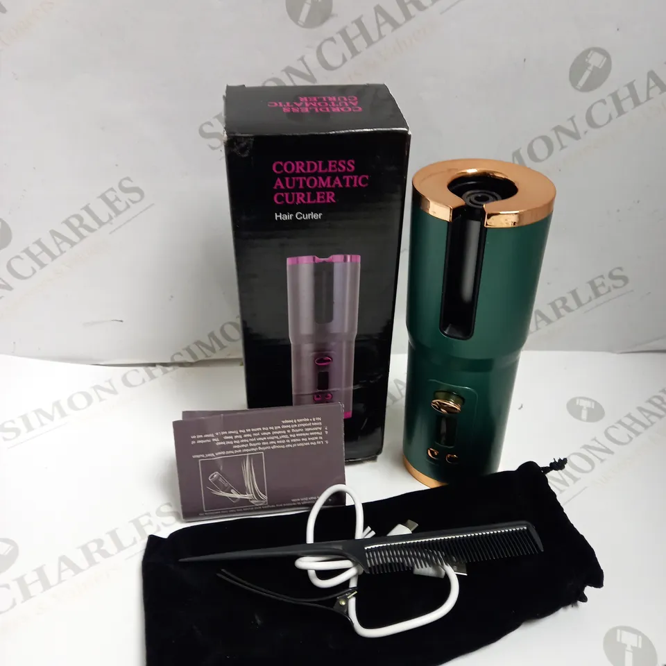 BOXED CORDLESS AUTOMATIC HAIR CURLER 
