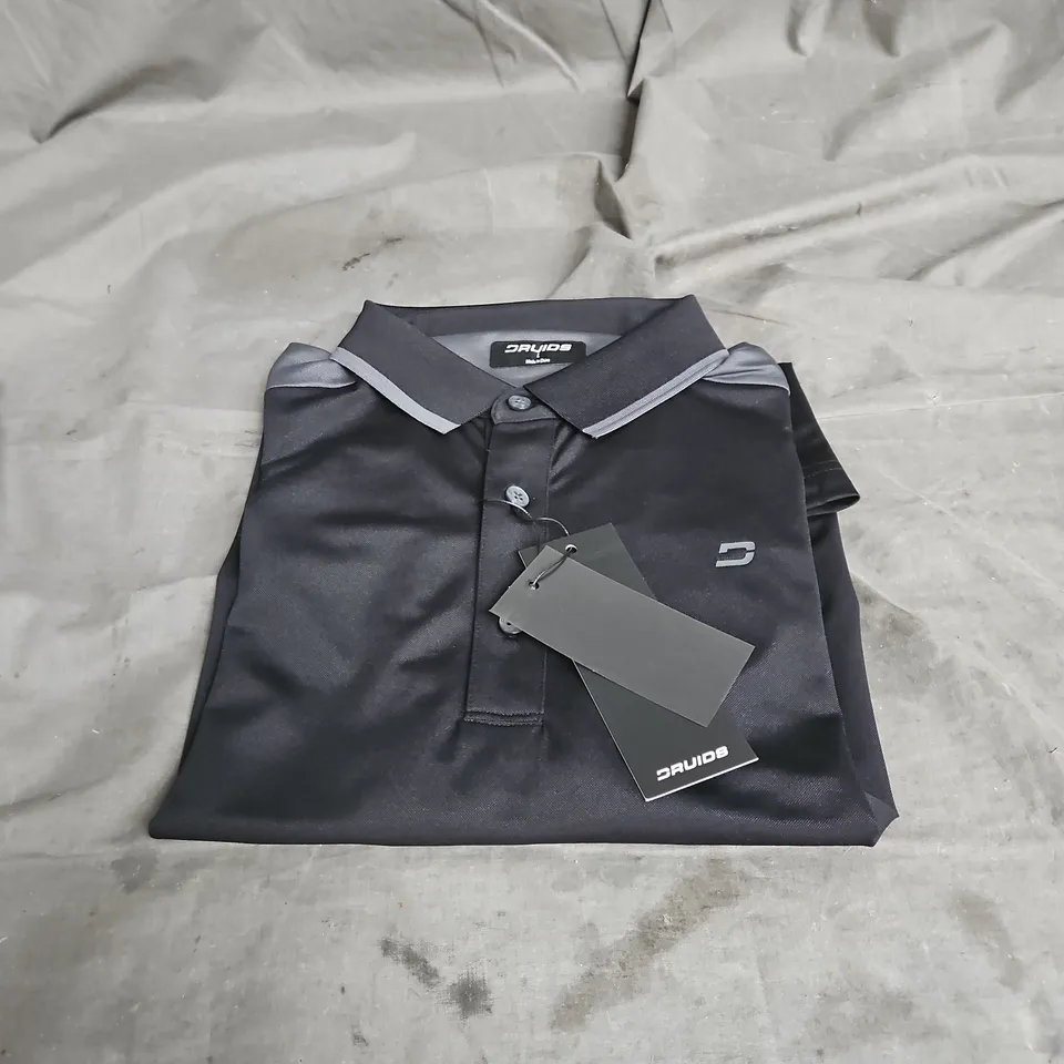 DRUIDS KENNY POLO IN BLACK SIZE L