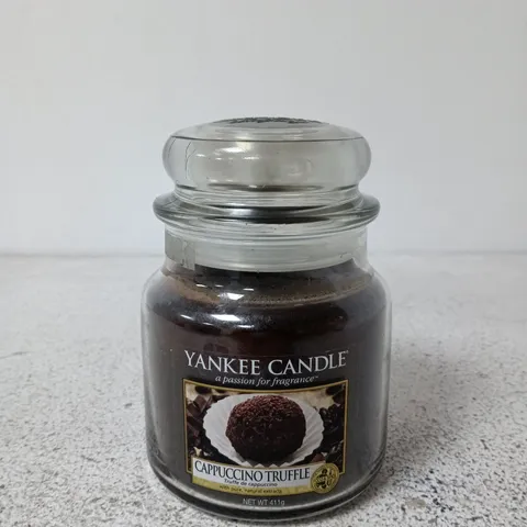 YANKEE CANDLE CAPPUCCINO TRUFFLE JAR CANDLE