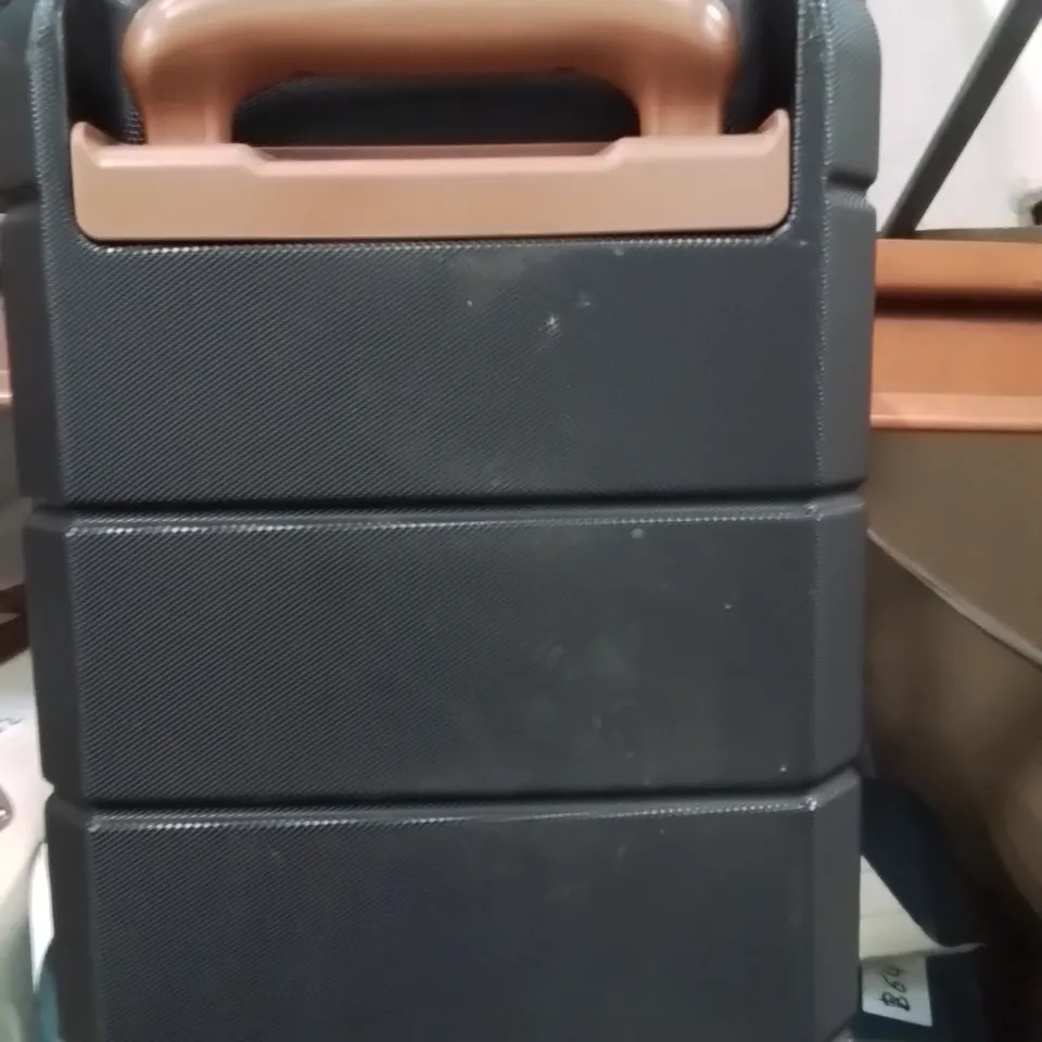 LUGG TRAVEL CABIN BAG BLACK&BROWN