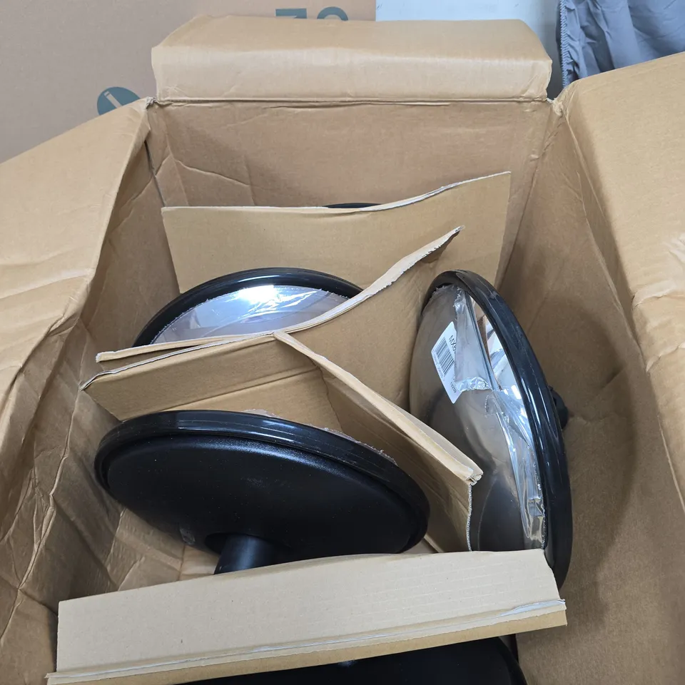BOX OF APPROXIMATELY 5 CONVEX SAFETY MIRRORS 