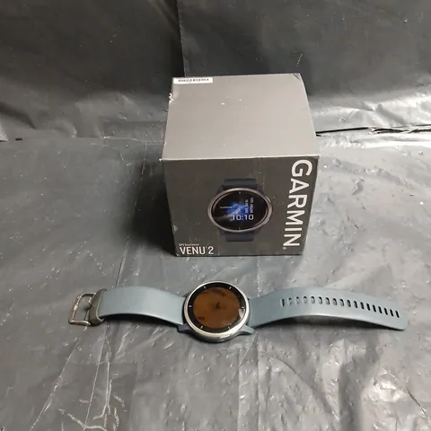 GARMIN VENU 2 SMARTWATCH – BLUE/GRAY STRAP (BOXED)