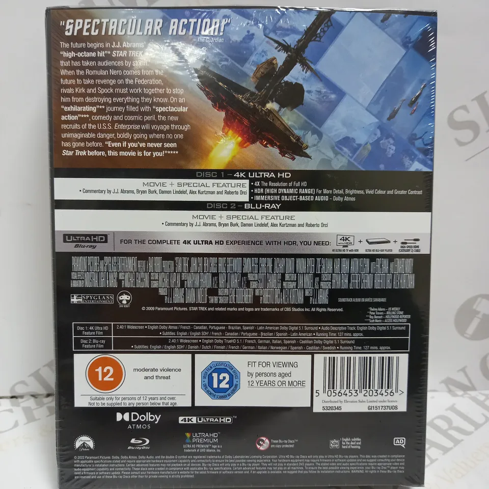 SEALED STAR TREK 4K UJLTRA HD BLU-RAY