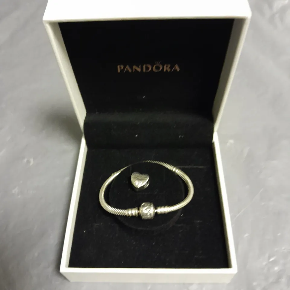 BOXED PANDORA BRACELET WITH GRAND DAUGHTER CHARM