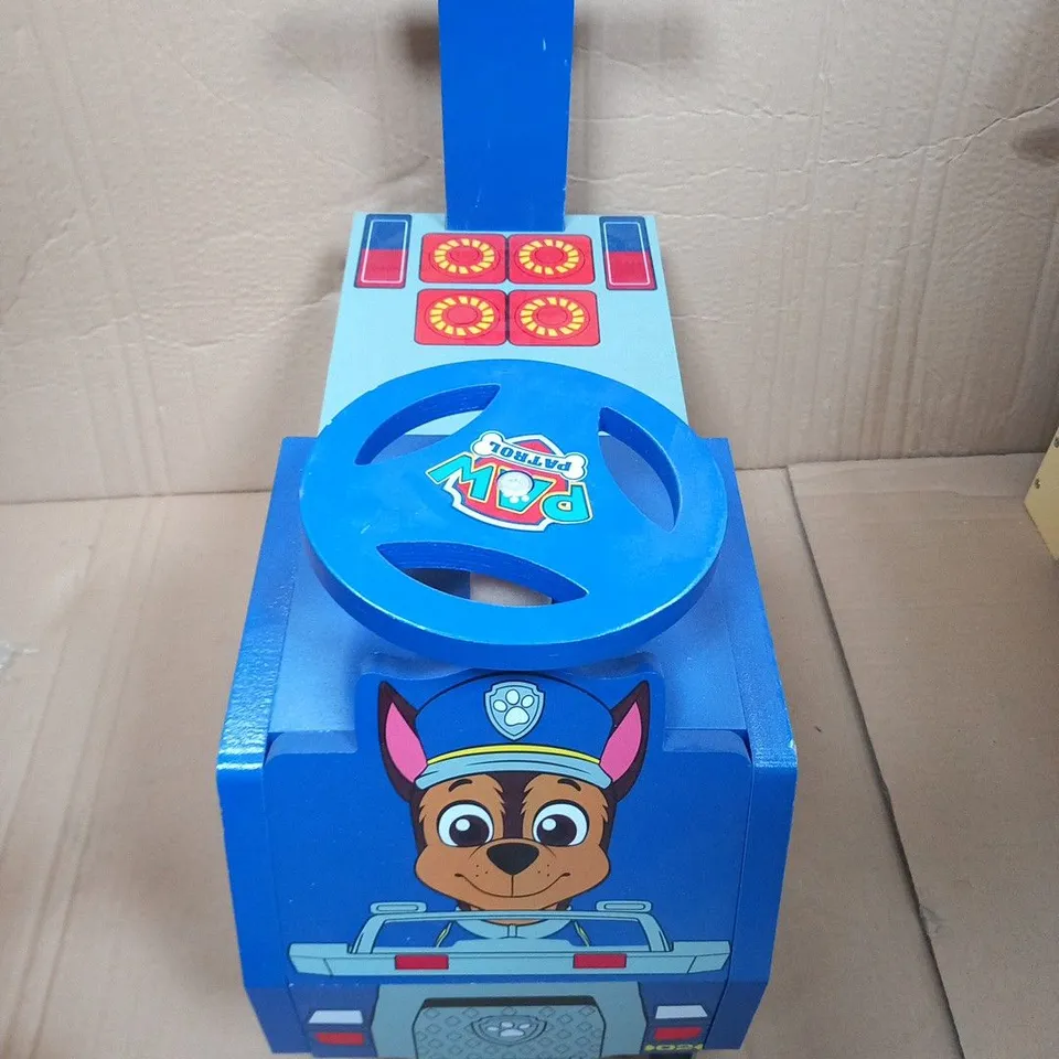 PAW PATROL CHASE WOODEN RIDE ON TRUCK