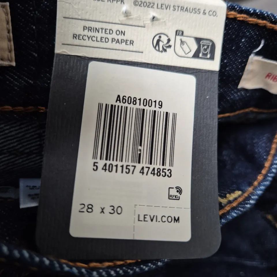 LEVI'S JEANS – DARK INDIGO DENIM, WAIST 28 X 30