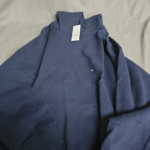 HOLLISTER NAVY HOODIE – UK XS