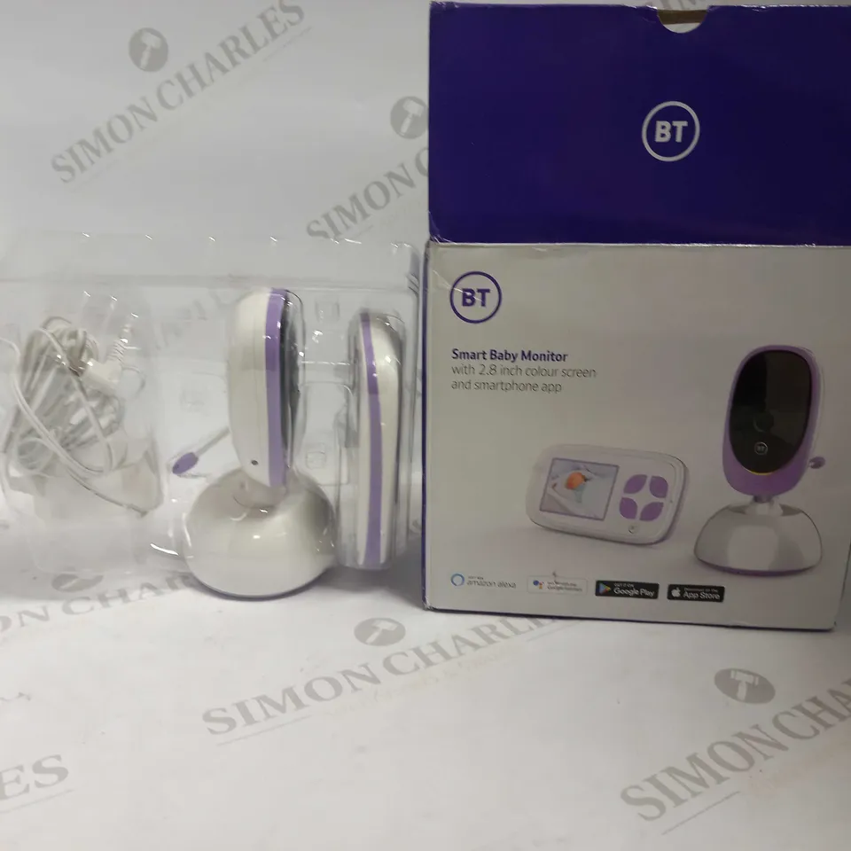 BT SMART BABY MONITOR WITH 2.8 INCH COLOUR SCREEN RRP £129.99
