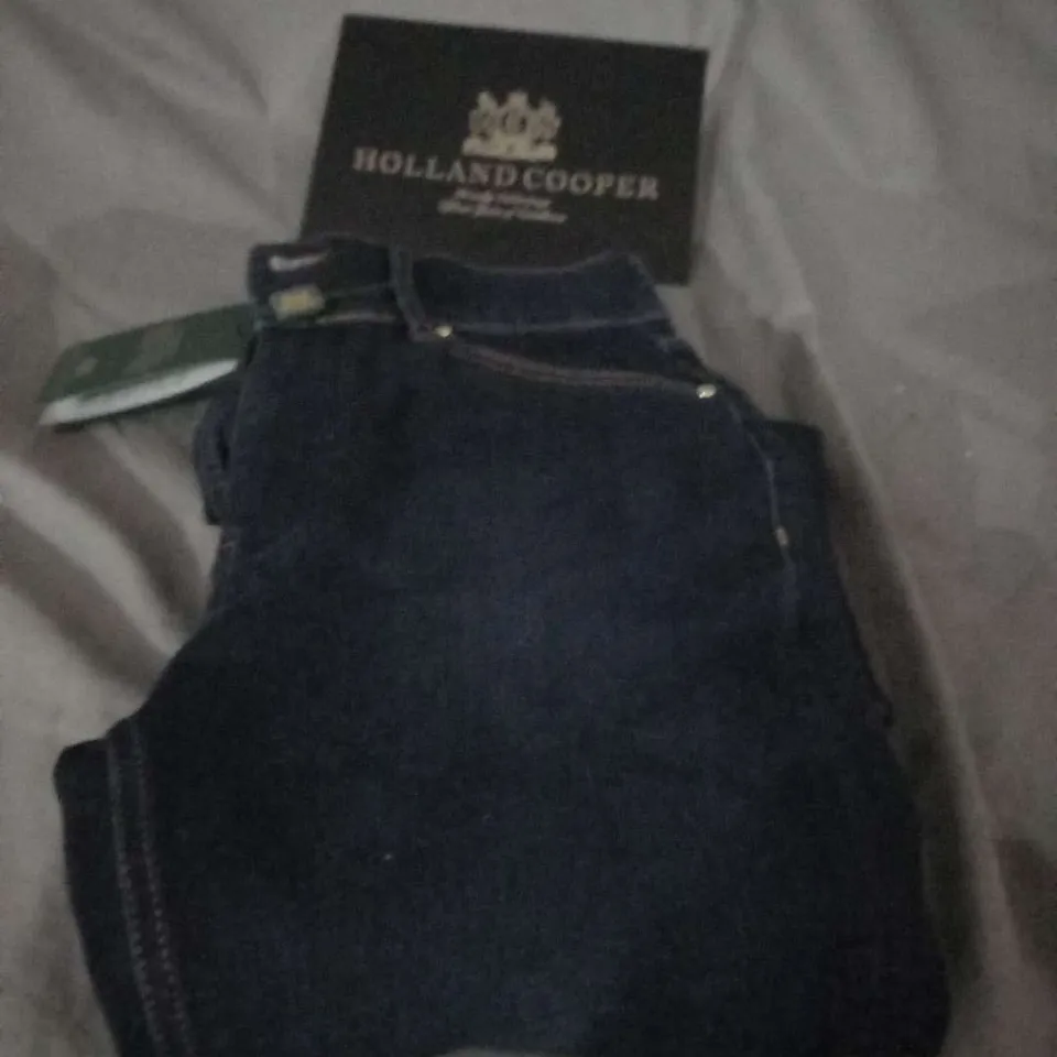 HOLLAND COOPER HIGH RISE FLARED JEAN DEEP INDIGO SIZE 12L