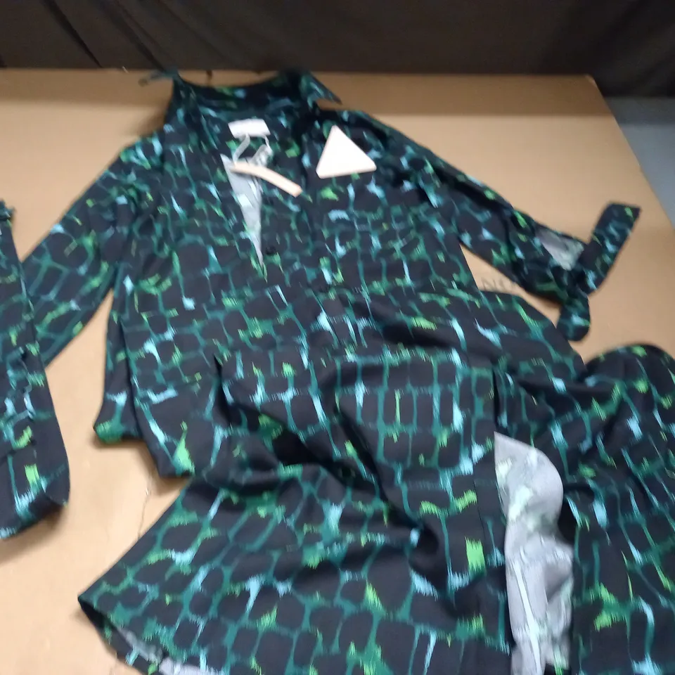 DANCING LEOPARD GREEN BELTED DRESS - 6