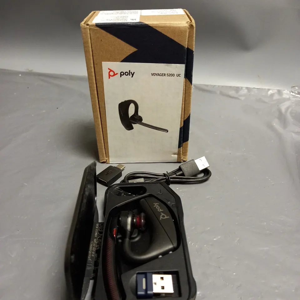 BOXED POLY VOYAGER 5200 BLUETOOTH HEADSET 