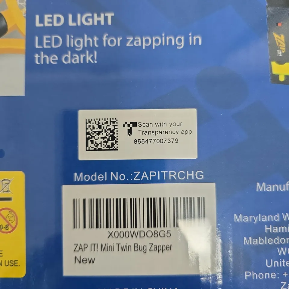 ZAP IT! MINI TWIN BUG ZAPPER – 2 PACK