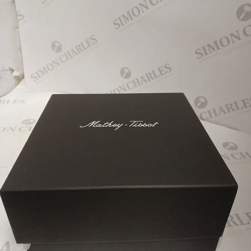 BOXED MATHEY TISSOT GENTS LTD ED METEORITE WATCH WITH PEN