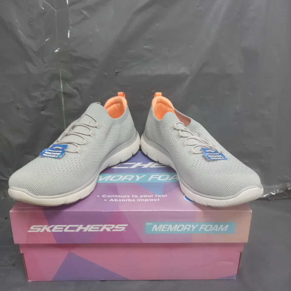 SKECHERS TRAINERS GREY SIZE 8