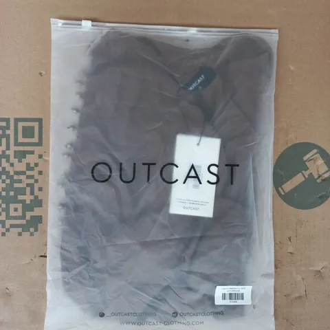 BAGGED OUTCAST MAGI MINI DRESS IN BROWN SIZE SMALL