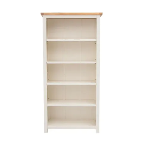 BOXED POMPEY BOOKCASE WHITE AND WAXED (1 BOX)