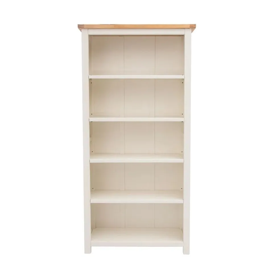 BOXED POMPEY BOOKCASE WHITE AND WAXED (1 BOX)