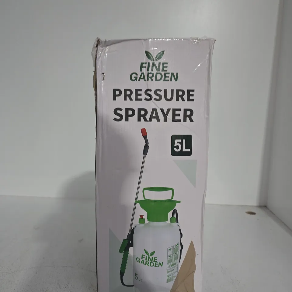 FINE GARDEN PRESSURE SPRAYER 5L – BOXED