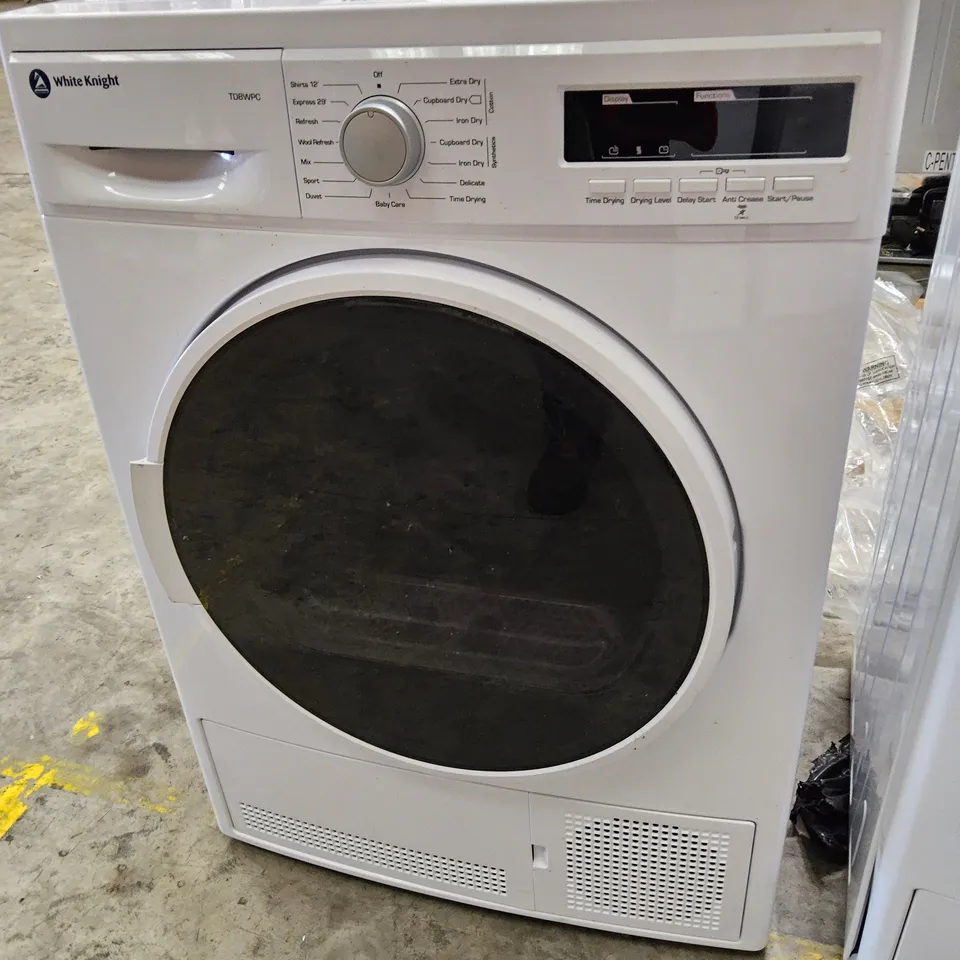 WHITE KNIGHT CODENSER TUMBLE DRYER WHITE TD8WPC