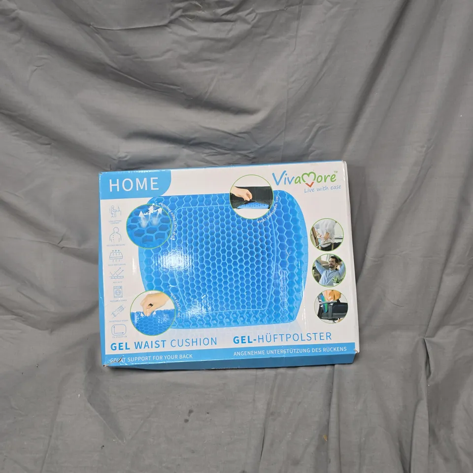 VIVAMORE GEL WAIST CUSHION – BACK SUPPORT (BLUE)