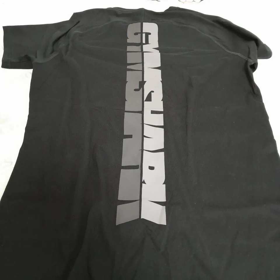 GYMSHARK BOLD T-SHIRT IN BLACK - XS