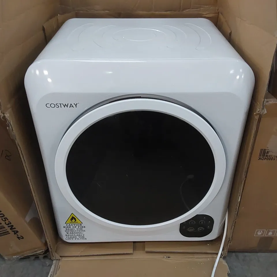 COSTWAY 1700W ELECTRIC TUMBLE LAUNDRY DRYER STAINLESS STEEL TUB 6 KG/91L