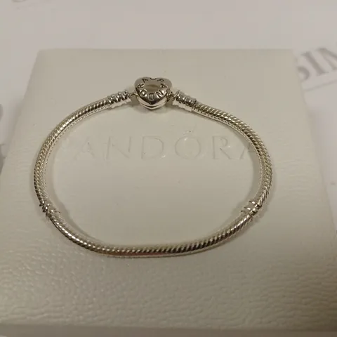 PANDORA SILVER EFFECT CHARM BRACELET