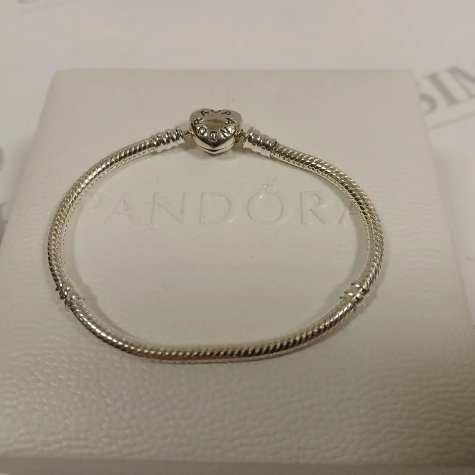 PANDORA SILVER EFFECT CHARM BRACELET