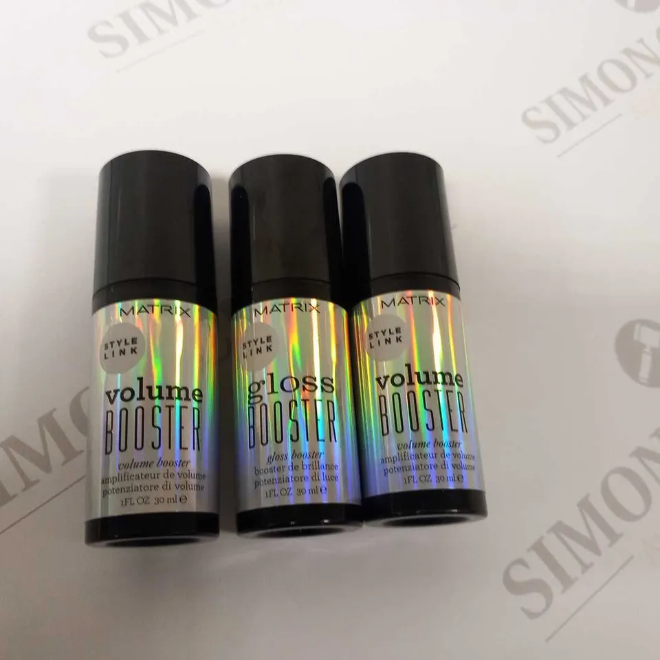 APPROXIMATELY 24 MATRIX MIXED BOOSTERS TO INCLUDE; VOLUME AND GLOSS 30ML EACH