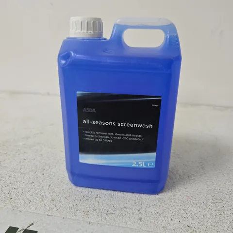 ASDA ALL-SEASONS SCREENWASH, 2.5L