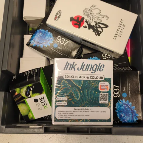 BOX CONTAINING A MIX OF APPROXIMATELY 20 INK CARTRIDGES 