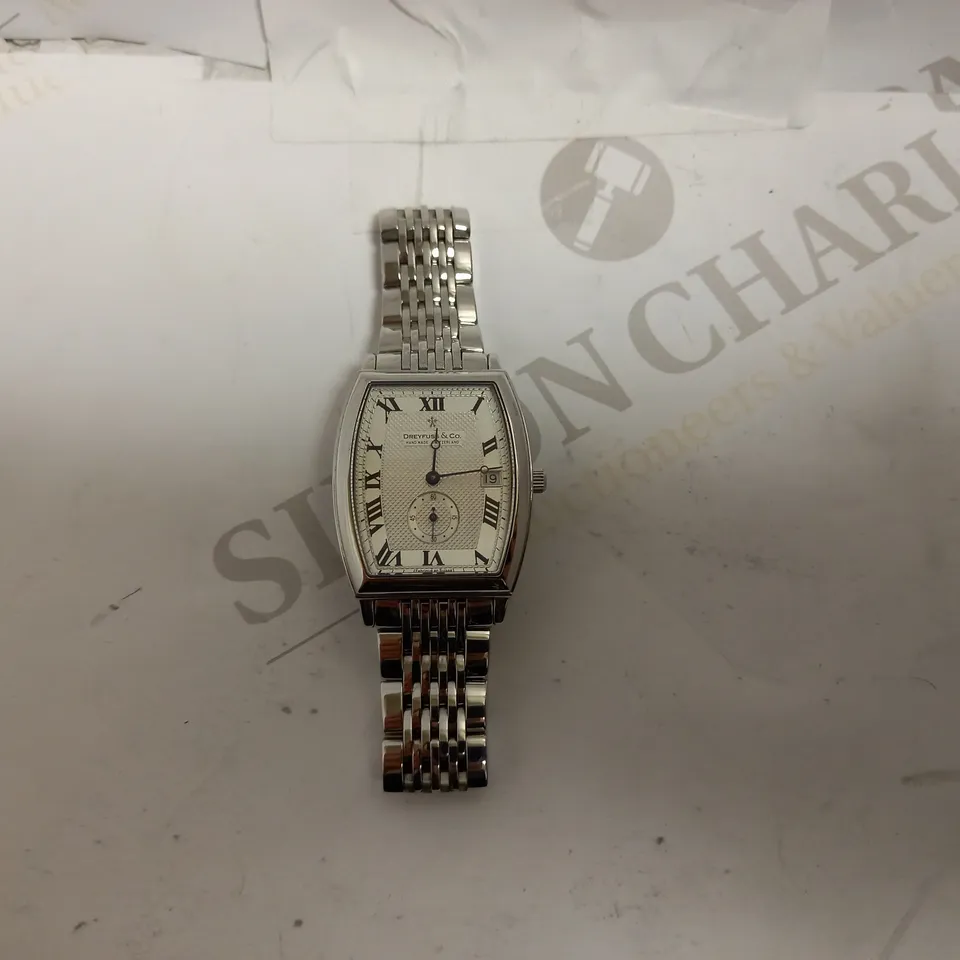 DREYFUSS&CO SERIES 1924 NO 454 SILVER EFFECT WRIST WATCH