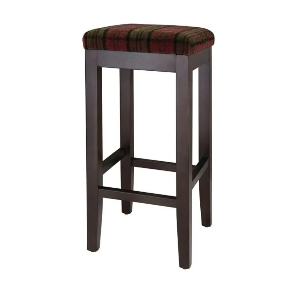 BOXED BOLERO DALE HIGH STOOL CLARET TARTAN