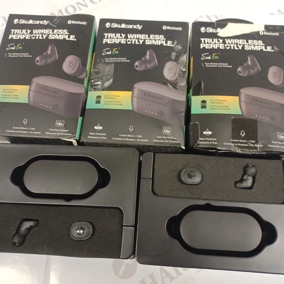 LOT OF 5 PAIRS OF SKULL CANDY SESH EVO TWS EARBUDS
