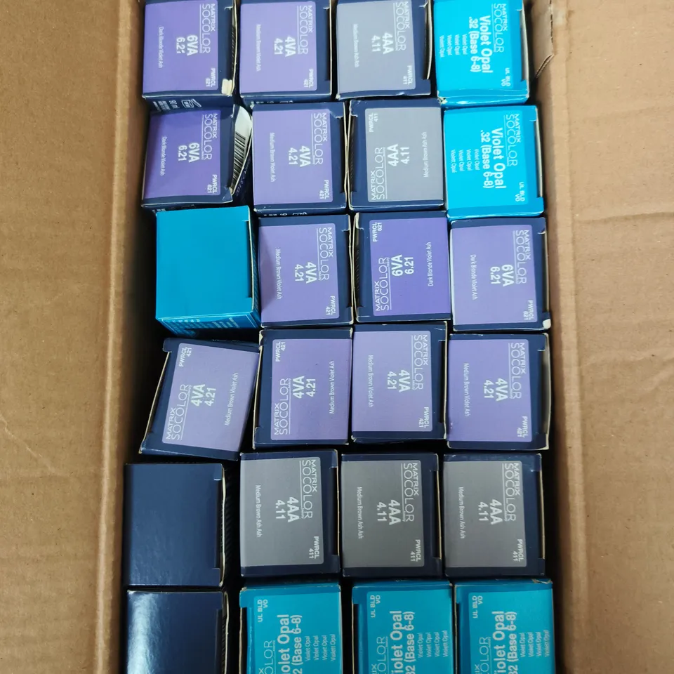 APPROXIMATELY 20 ASSORTED MATRIX SO COLOUR BEAUTY HAIR COLOURS 
