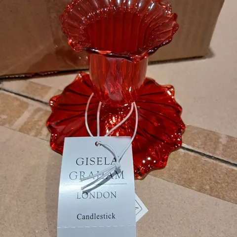 SIX GISELA GRAHAM LONDON CANDLESTICK β RED