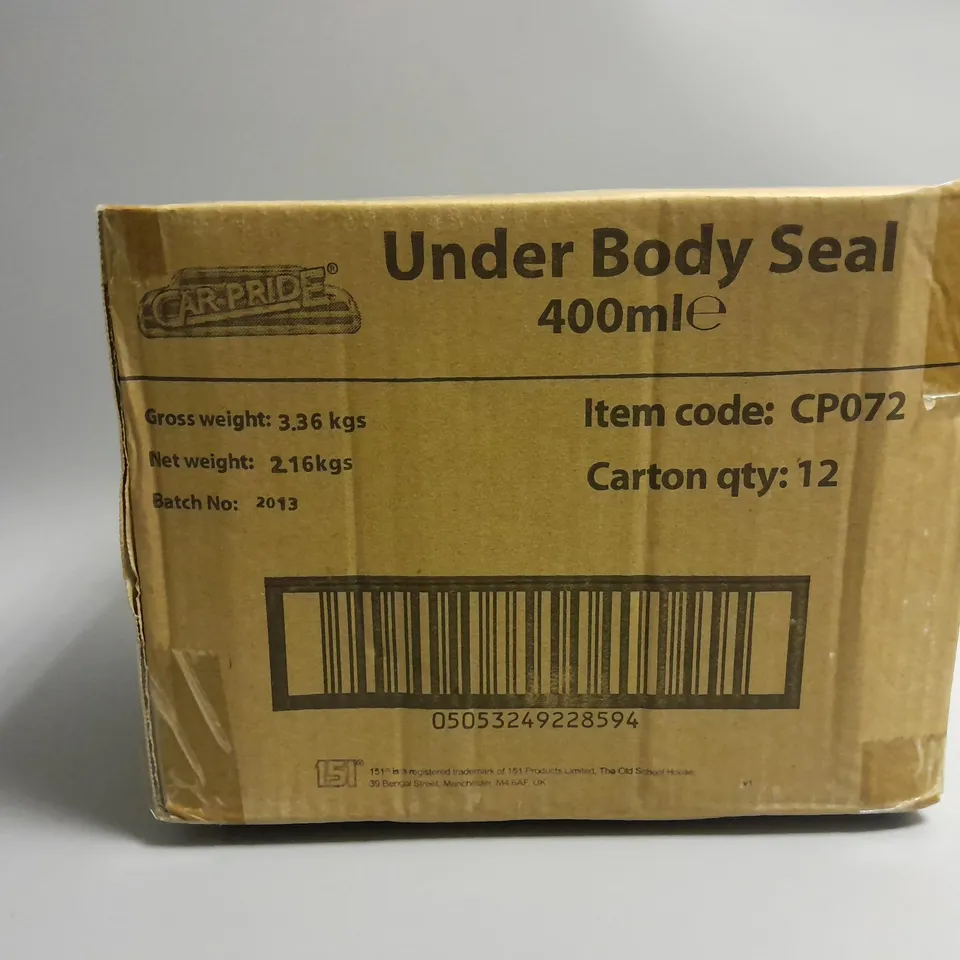 12 CAR PRIDE UNDER BODY SEAL 400ML - BLACK