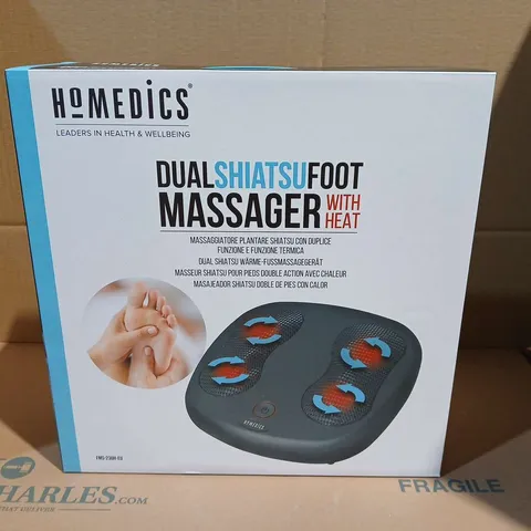 BOXED HOMEDICS DUAL SHIATSU FOOT MASSAGER WITH HEAT FMS-230H-EU