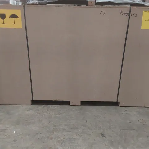 PALLET CONTAINING COMMERCIAL DISPLAY UNIT PARTS