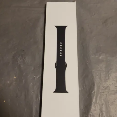 BOXED APPLE WATCH RUBBER STRAP IN BLACK 45MM