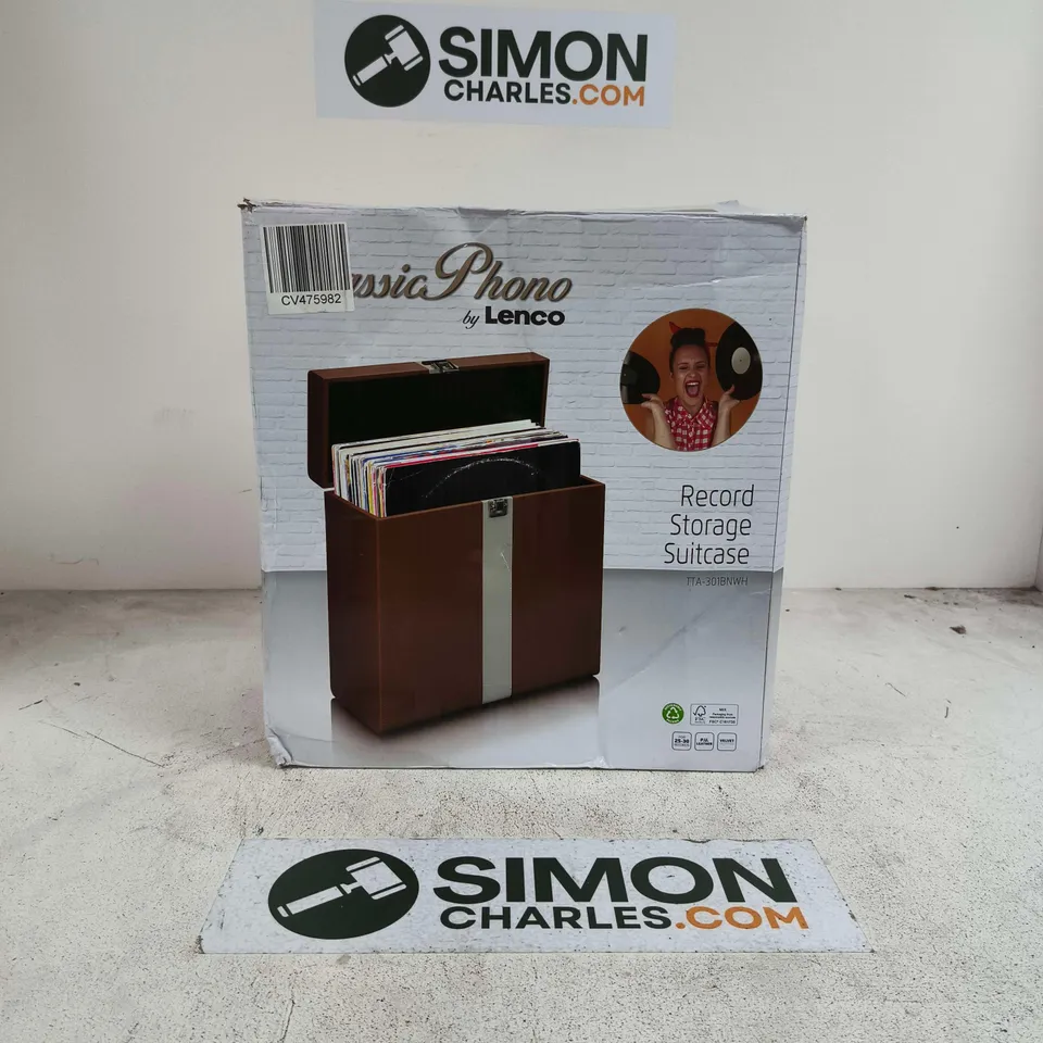 CLASSIC PHONO BY LENCO ROCORD STORAGE SUITCASE
