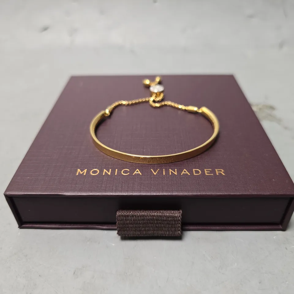BOXED MONICA VINADER GOLDEN SMILE BANGLE 