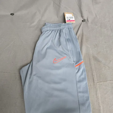 NIKE LIGHT GREY TRACK PANTS - LARGE