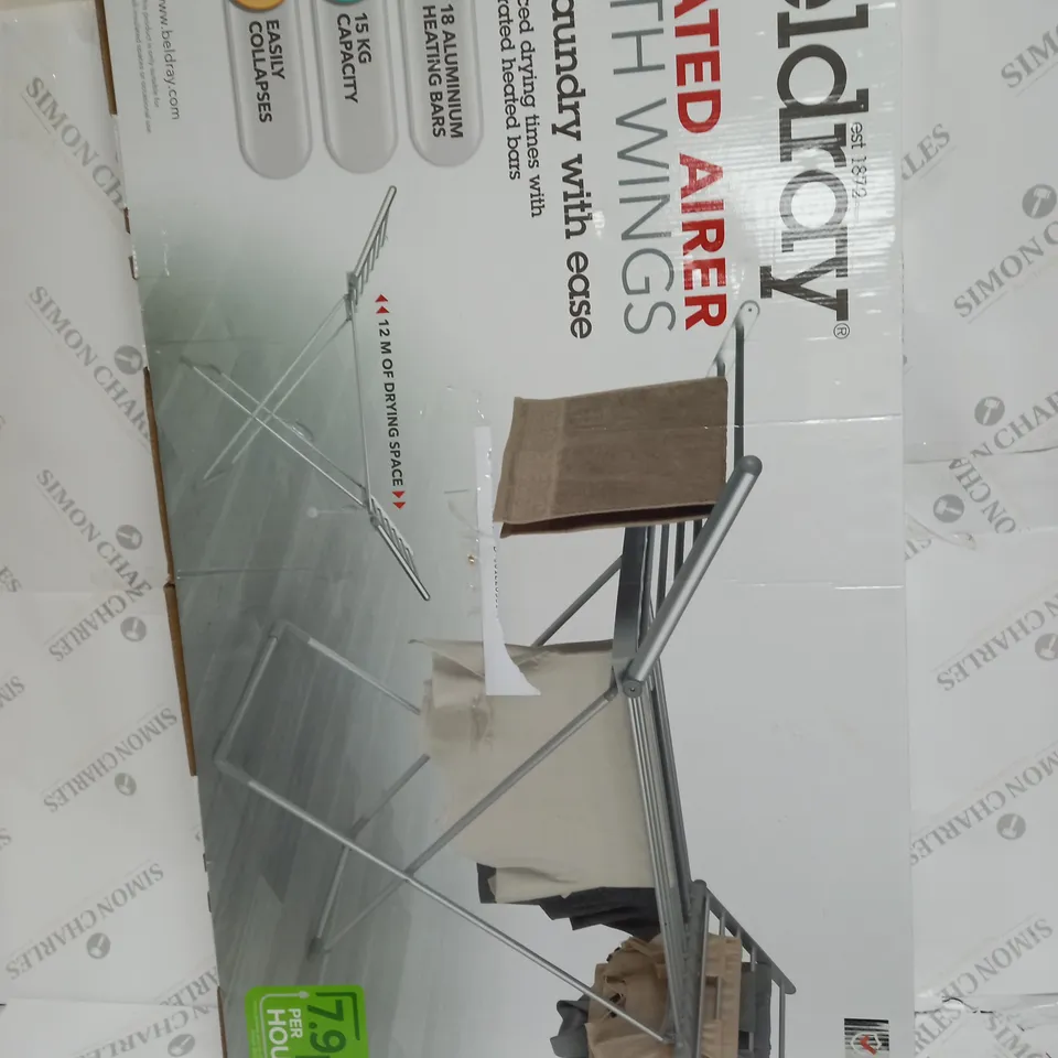 BELDRAY HEATED AIRER WITH WINGS - COLLECTION ONLY